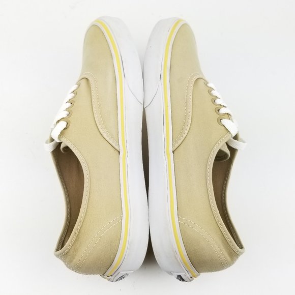 Vans Tan Canvas Low Top Casual Sneaker Shoes - Picture 6 of 8